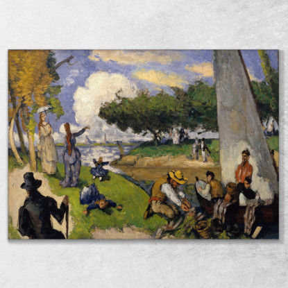 I Pescatori Paul Cézanne pcz112 quadro stampato su tela
