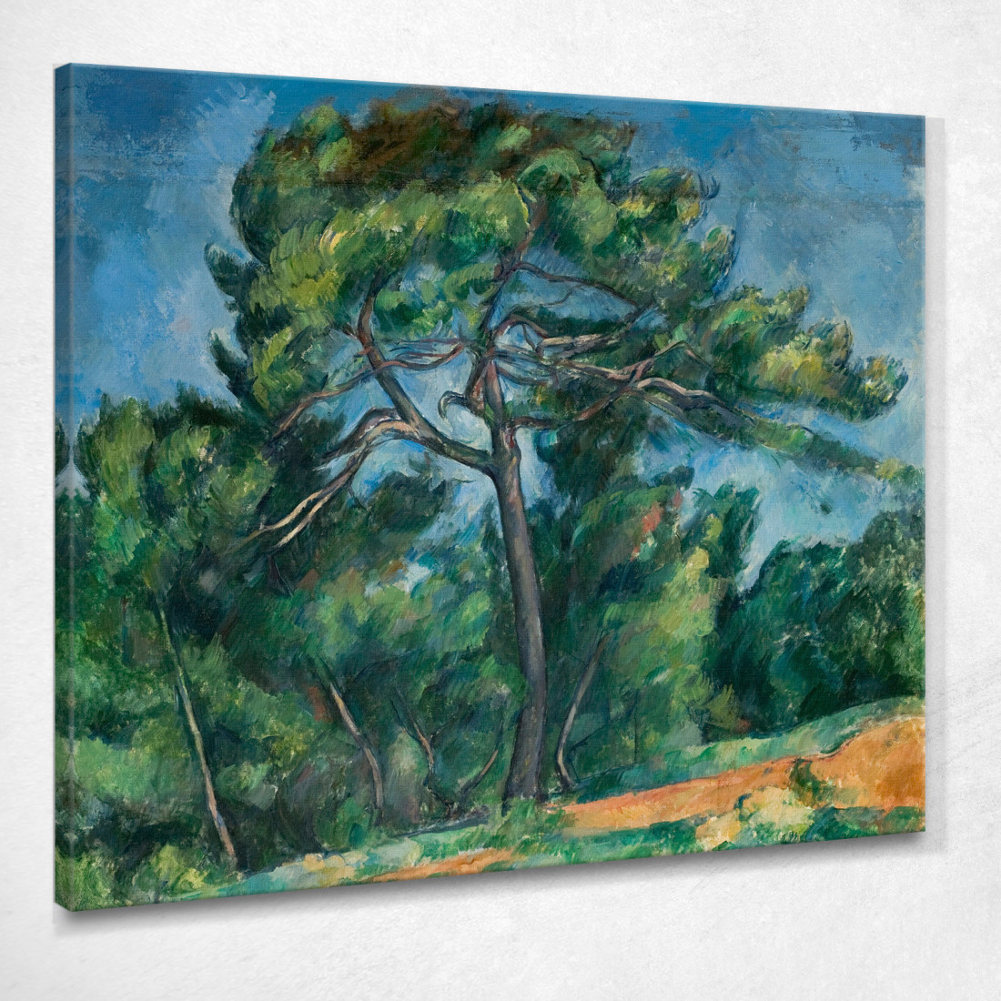 Il Grande Pino Paul Cézanne pcz115 quadro stampato su tela Il Grande Pino Paul Cézanne pcz115 quadro stampato su tela