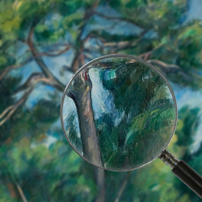 Il Grande Pino Paul Cézanne pcz115 quadro stampato su tela