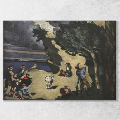 I Ladri E L'Asino Paul Cézanne pcz126 quadro stampato su tela
