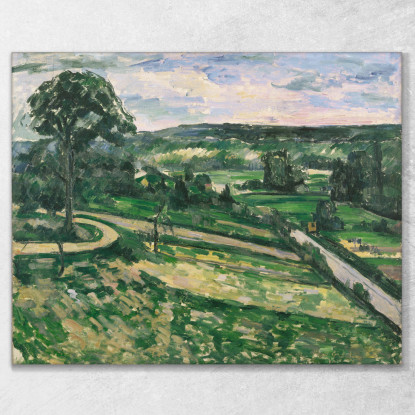 L'Albero Vicino Alla Curva Paul Cézanne pcz127 quadro stampato su tela