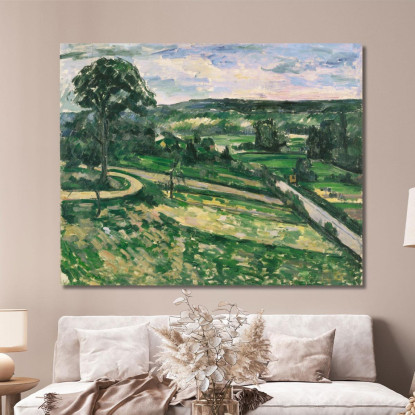 L'Albero Vicino Alla Curva Paul Cézanne pcz127 quadro stampato su tela