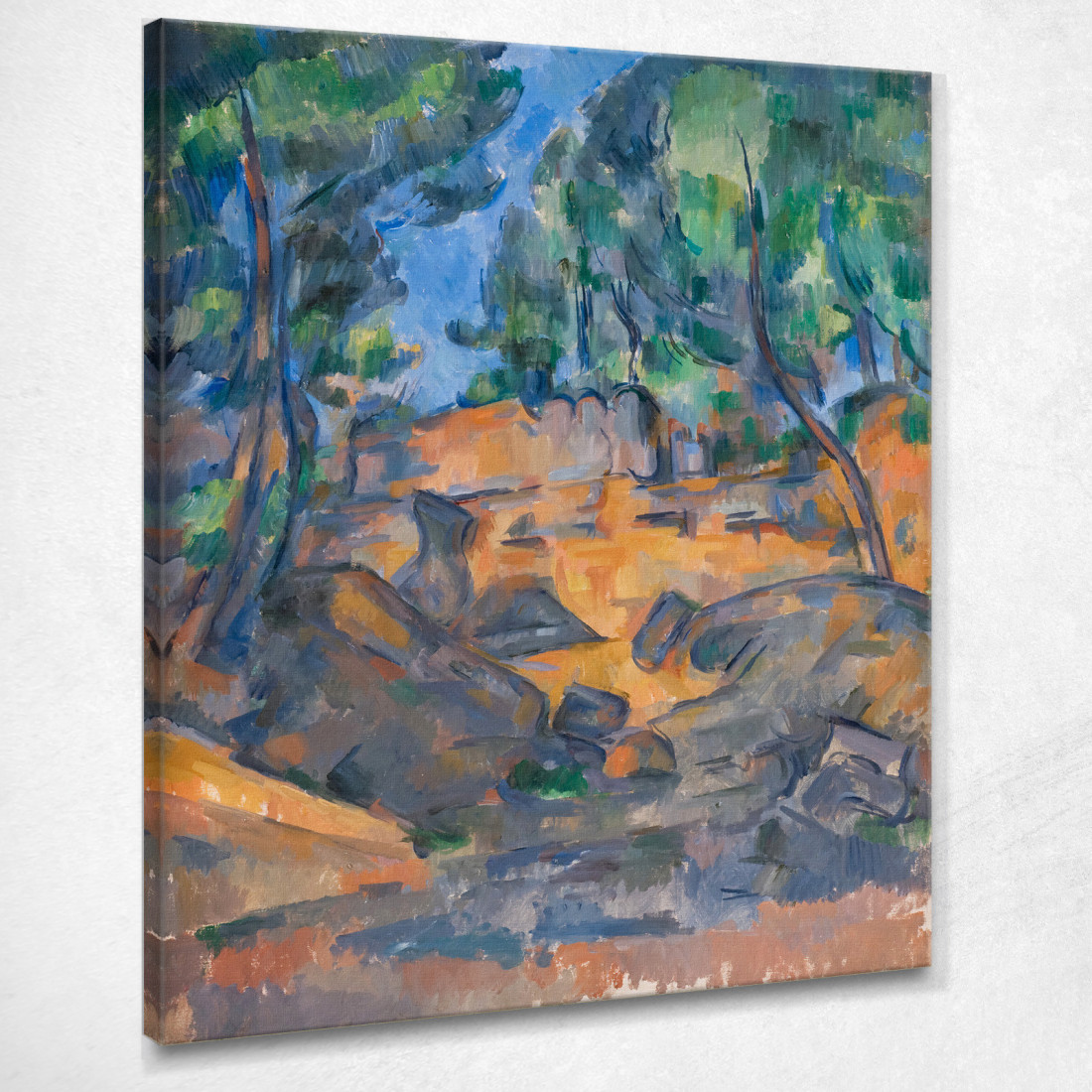 Alberi E Rocce Vicino Allo Château Noir Paul Cézanne pcz131 quadro stampato su tela