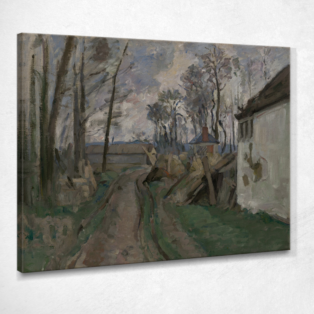Una Strada Di Paese Vicino Ad Auvers Paul Cézanne pcz139 quadro stampato su tela Una Strada Di Paese Vicino Ad Auvers Paul Cézanne pcz139 quadro stampato su tela