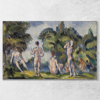 Bagnanti Paul Cézanne pcz149 quadro stampato su tela