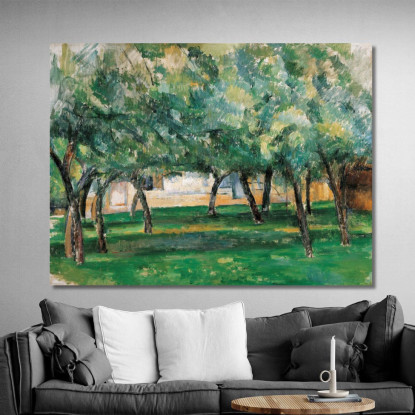 Fattoria In Normandia Paul Cézanne pcz152 quadro stampato su tela