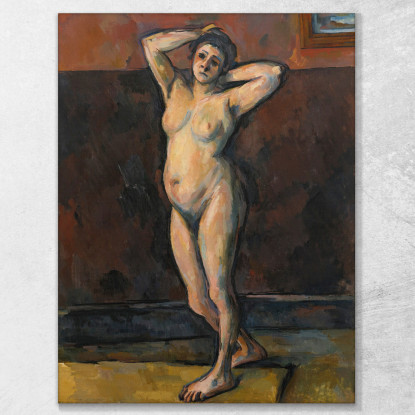 Donna Nuda In Piedi Paul Cézanne pcz153 quadro stampato su tela