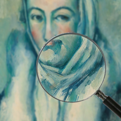 La Donna Con L'Ermellino Secondo El Greco Paul Cézanne pcz162 quadro stampato su tela