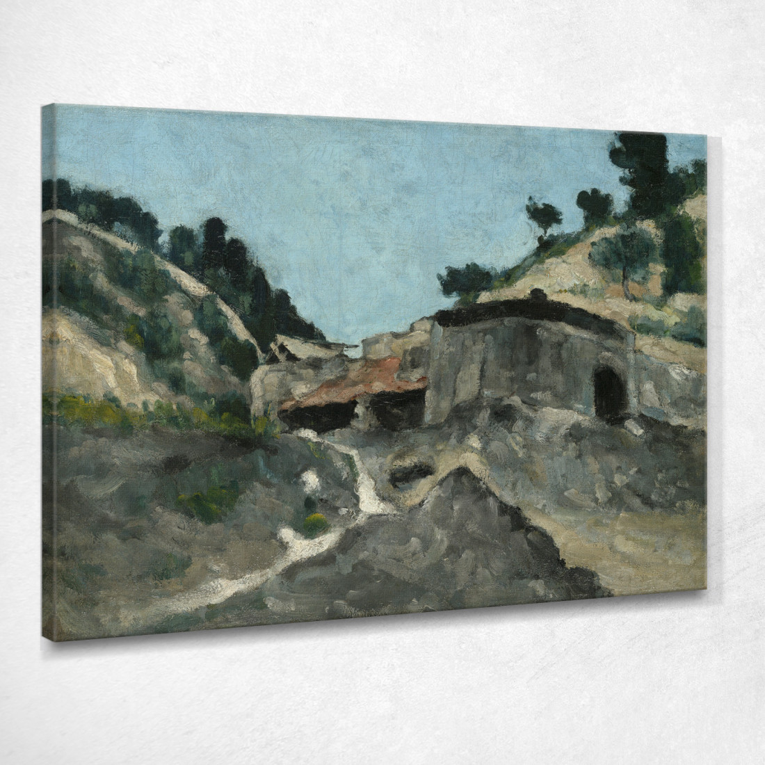 Paesaggio Con Mulino Ad Acqua Paul Cézanne pcz167 quadro stampato su tela Paesaggio Con Mulino Ad Acqua Paul Cézanne pcz167 quadro stampato su tela
