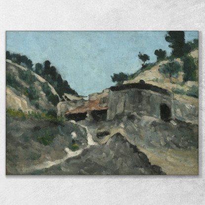 Paesaggio Con Mulino Ad Acqua Paul Cézanne pcz167 quadro stampato su tela