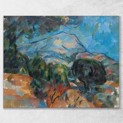 Monte Sainte-Victoire Paul Cézanne pcz190 quadro stampato su tela