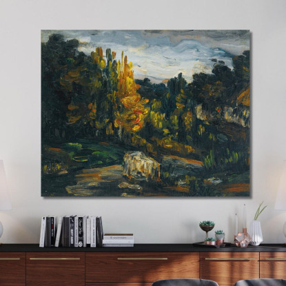 Paesaggio Paul Cézanne pcz193 quadro stampato su tela