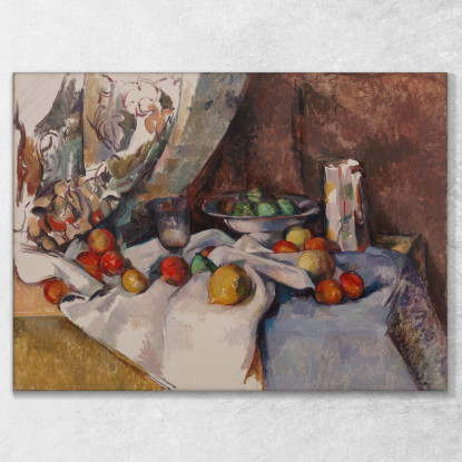 Natura Morta Con Mele 2 Paul Cézanne pcz211 quadro stampato su tela
