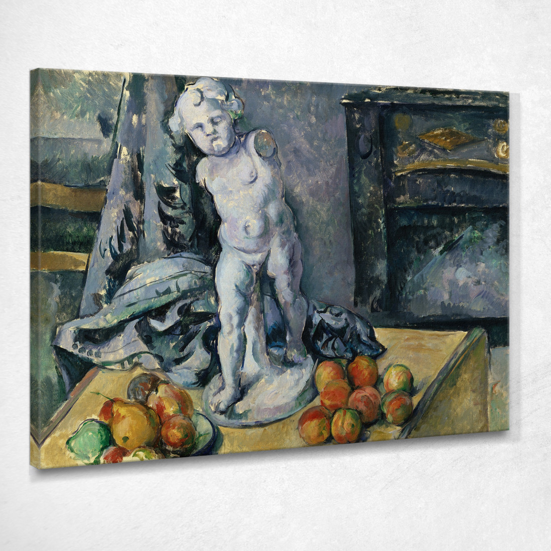 Natura Morta Con Statuetta Paul Cézanne pcz214 quadro stampato su tela Natura Morta Con Statuetta Paul Cézanne pcz214 quadro stampato su tela