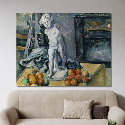 Natura Morta Con Statuetta Paul Cézanne pcz214 quadro stampato su tela
