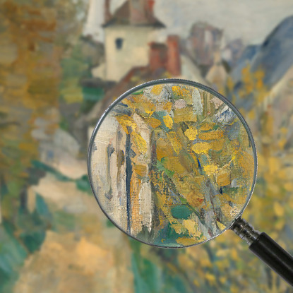 La Casa Del Dottor Gachet Ad Auvers-Sur-Oise Paul Cézanne pcz228 quadro stampato su tela