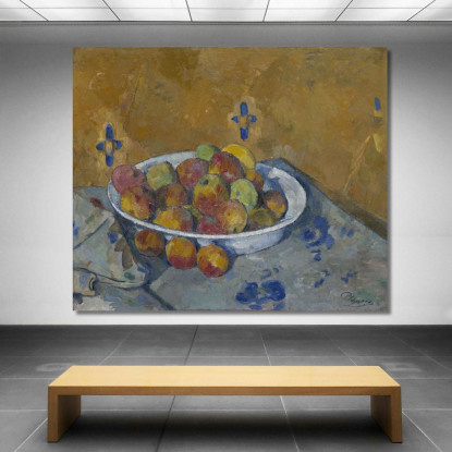 Il Piatto Delle Mele Paul Cézanne pcz232 quadro stampato su tela