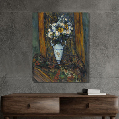 Vaso Di Fiori Paul Cézanne pcz238 quadro stampato su tela