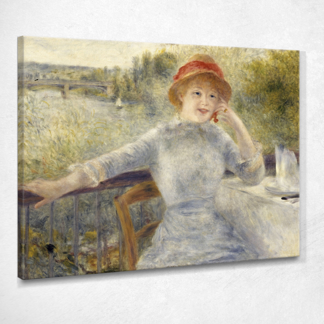 Alfonsina Fournaise Pierre-Auguste Renoir par2 quadro stampato su tela