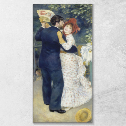 Danza In Campagna Pierre-Auguste Renoir par6 quadro stampato su tela