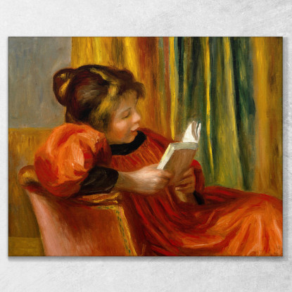 Ragazza Che Legge Pierre-Auguste Renoir par10 quadro stampato su tela