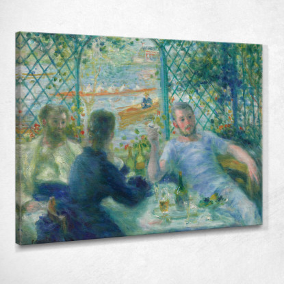 Pranzo Al Ristorante Fournaise Pierre-Auguste Renoir par16 quadro stampato su tela