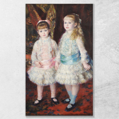 Rosa E Blu – Le Ragazze Di Cahen D'Anvers Pierre-Auguste Renoir par20 quadro stampato su tela