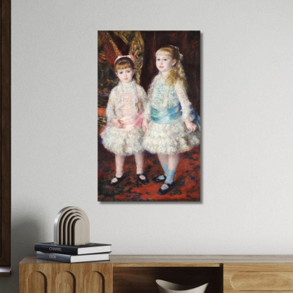 Rosa E Blu – Le Ragazze Di Cahen D'Anvers Pierre-Auguste Renoir par20 quadro stampato su tela