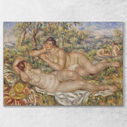 I Bagnanti Pierre-Auguste Renoir par24 quadro stampato su tela
