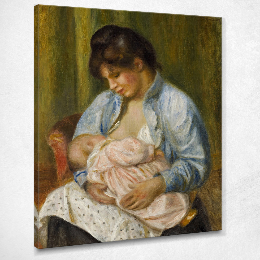 Una Donna Che Allatta Un Bambino Pierre-Auguste Renoir par34 quadro stampato su tela Una Donna Che Allatta Un Bambino Pierre-Auguste Renoir par34 quadro stampato su tela
