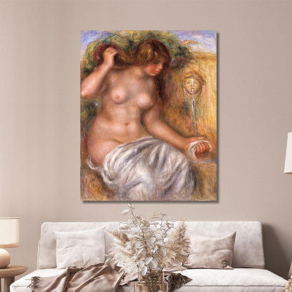La Fonte 1910 Pierre-Auguste Renoir par44 quadro stampato su tela