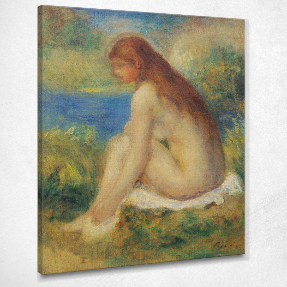 Seduta Nuda Della Donna Pierre-Auguste Renoir par72 quadro stampato su tela