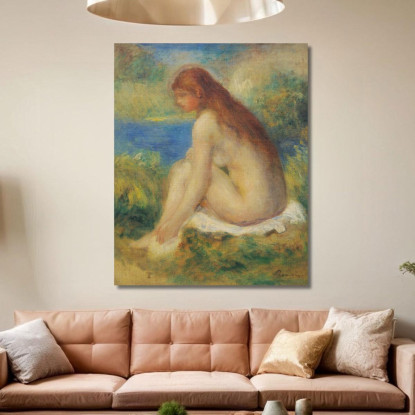 Seduta Nuda Della Donna Pierre-Auguste Renoir par72 quadro stampato su tela