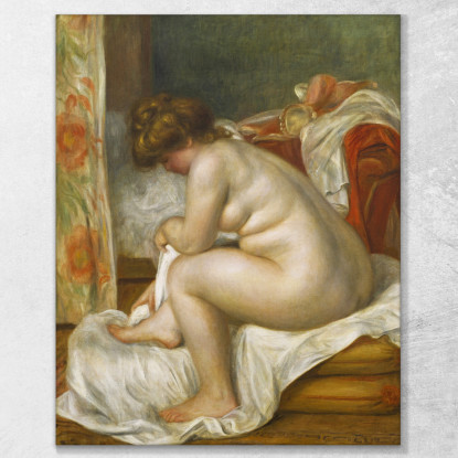 Donna Dopo Il Bagno Pierre-Auguste Renoir par84 quadro stampato su tela