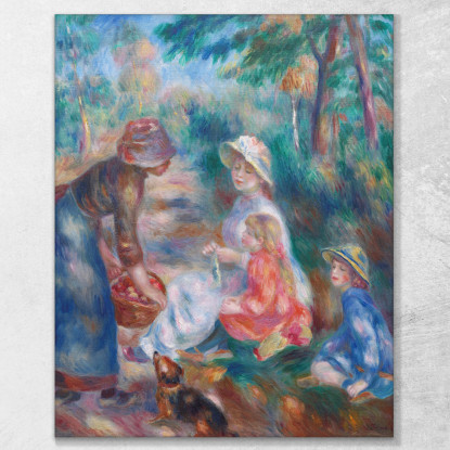 Il Venditore Di Mele Pierre-Auguste Renoir par85 quadro stampato su tela