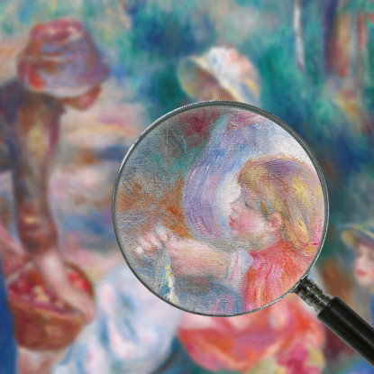 Il Venditore Di Mele Pierre-Auguste Renoir par85 quadro stampato su tela