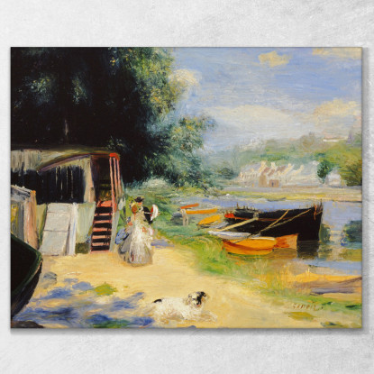 Vista Di Bougival Pierre-Auguste Renoir par86 quadro stampato su tela