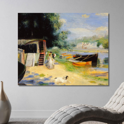 Vista Di Bougival Pierre-Auguste Renoir par86 quadro stampato su tela