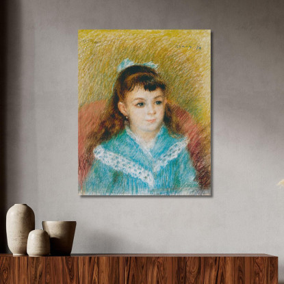 Ritratto Di Giovane Ragazza Elisabeth Maître 1879 Pierre-Auguste Renoir par89 quadro stampato su tela