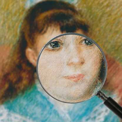 Ritratto Di Giovane Ragazza Elisabeth Maître 1879 Pierre-Auguste Renoir par89 quadro stampato su tela