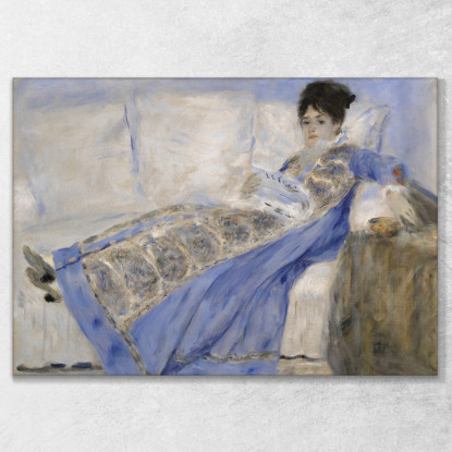 Ritratto Di Madame Claude Monet Pierre-Auguste Renoir par94 quadro stampato su tela