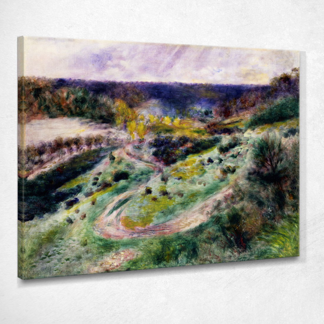 Strada A Wargemont Pierre-Auguste Renoir par99 quadro stampato su tela Strada A Wargemont Pierre-Auguste Renoir par99 quadro stampato su tela