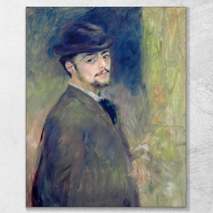 Autoritratto 1876 Pierre-Auguste Renoir par110 quadro stampato su tela