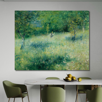 Primavera A Chatou 1873 Pierre-Auguste Renoir par112 quadro stampato su tela
