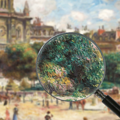 Piazza Della Trinità Pierre-Auguste Renoir par114 quadro stampato su tela