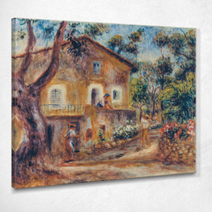 La Casa Di Les Collettes A Cagnes Pierre-Auguste Renoir par122 quadro stampato su tela