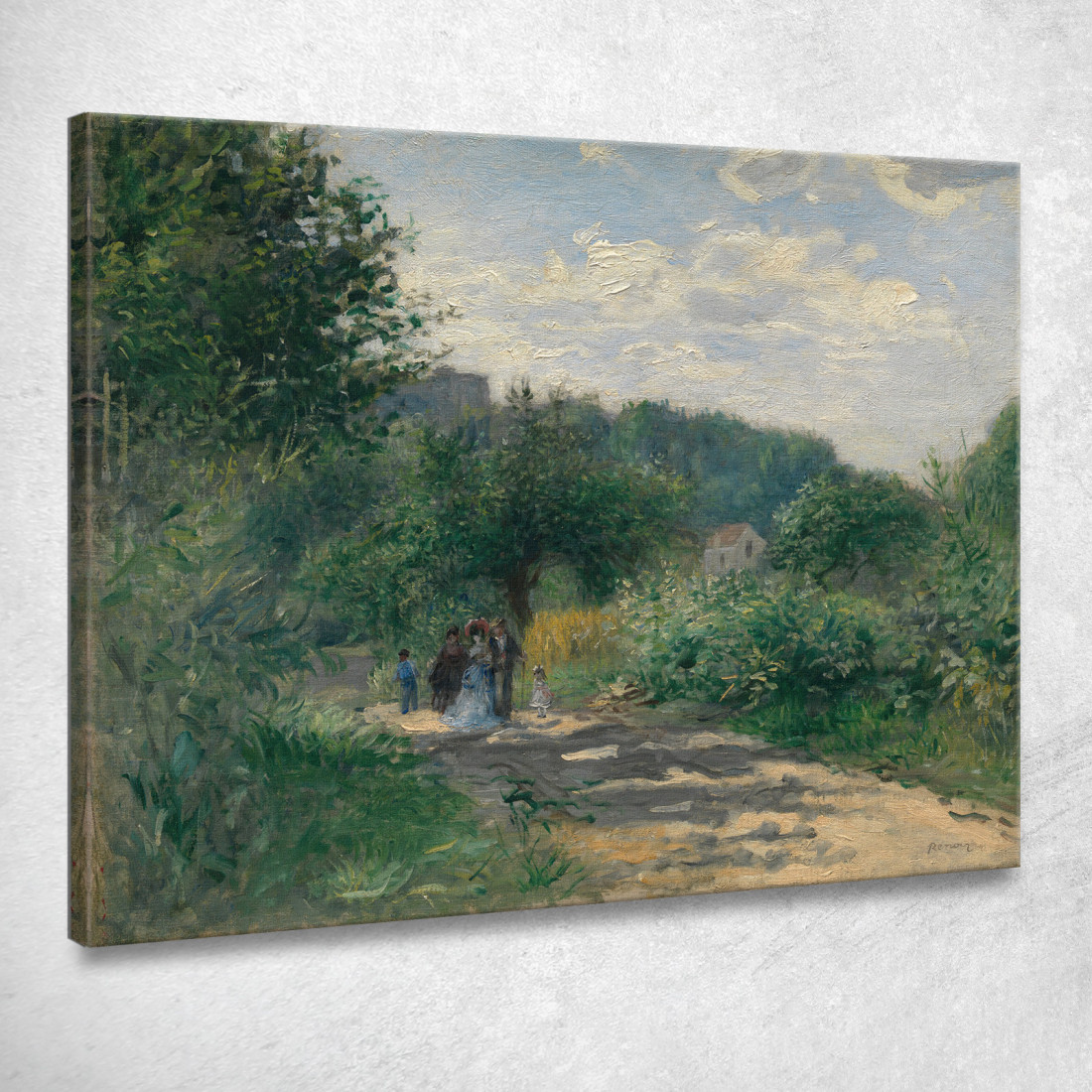 Una Strada A Louveciennes Pierre-Auguste Renoir par130 quadro stampato su tela Una Strada A Louveciennes Pierre-Auguste Renoir par130 quadro stampato su tela