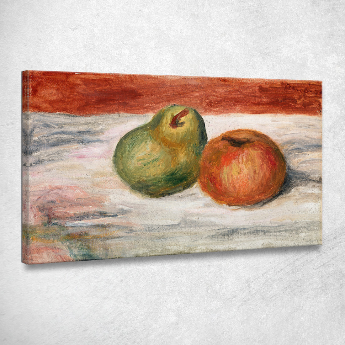 Mela E Pera Mela E Pera Pierre-Auguste Renoir par144 quadro stampato su tela Mela E Pera Mela E Pera Pierre-Auguste Renoir par144 quadro stampato su tela