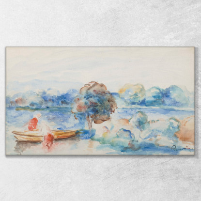 In Riva Al Mare Pierre-Auguste Renoir par149 quadro stampato su tela