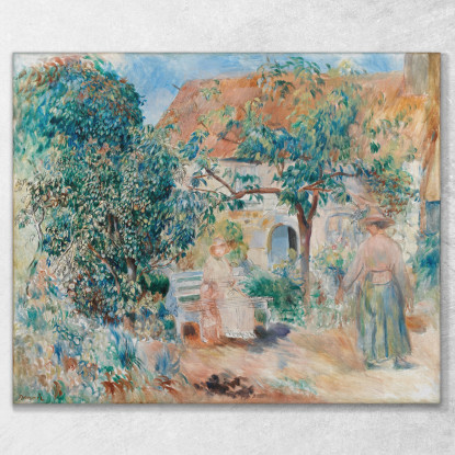 Al Giardino In Bretagna Pierre-Auguste Renoir par151 quadro stampato su tela